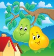 Vektor: Image with pear theme 2 Image with pear theme 2