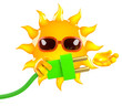 Illustration: Sunshine is plugged in Sunshine is plugged in