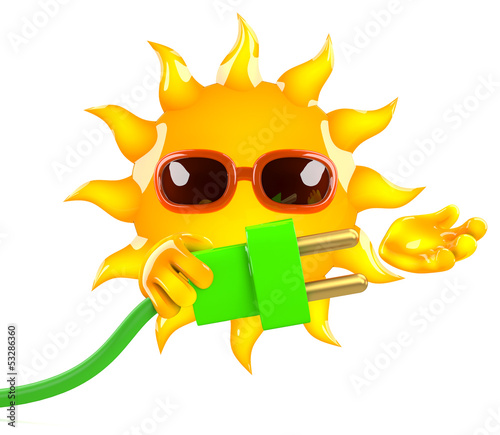 Illustration: Sunshine is plugged in Sunshine is plugged in