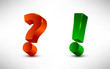 Vector: question and exclamation marks question and exclamation marks