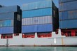 Foto: Container ship docked in port Container ship docked in port