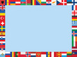 Vektor: frame made of European flags icons frame made of European flags icons