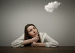 Girl and cloud