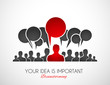 Worldwide communication and social media concep