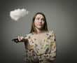Girl and cloud