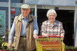 Senior couple goes shopping