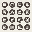 Book icons set