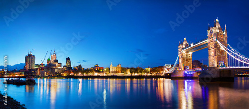 Photo: Tower Bridge in London, the UK at night Tower Bridge in London, the UK at night