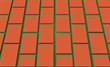 Vettoriale: Road paved with bricks Road paved with bricks