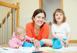 Photo: Happy mother and her children Happy mother and her children