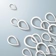 White Drop Rings