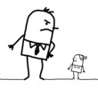 big man & small woman