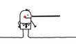 Vector: lying man lying man