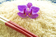 Photo: Basmati Reis mit Orchideenblüte Basmati Reis mit Orchideenblüte