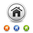 Vector: home button in four colors home button in four colors