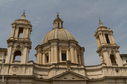 Photo: Saint Agnese in Agone in Piazza Navona, Rome, Italy Saint Agnese in Agone in Piazza Navona, Rome, Italy