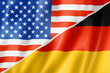 Illustration: USA and Germany flag USA and Germany flag