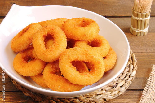 Photo: Aros de cebolla, onion rings Aros de cebolla, onion rings