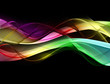 Illustration: Abstract grunge color waves Abstract grunge color waves