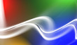 Abstract white wave on color background