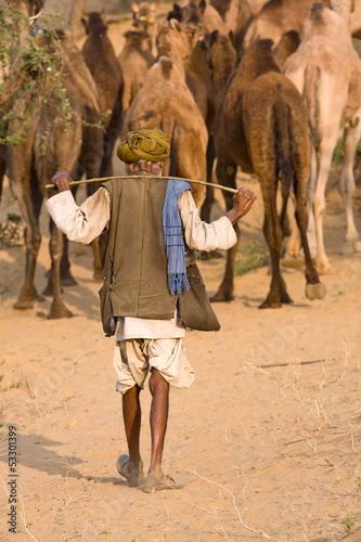 Photo: Pushkar Camel Mela. Rajasthan, India. Pushkar Camel Mela. Rajasthan, India.