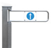 Entrance tourniquet, detailed turnstile, stainless steel, arrow