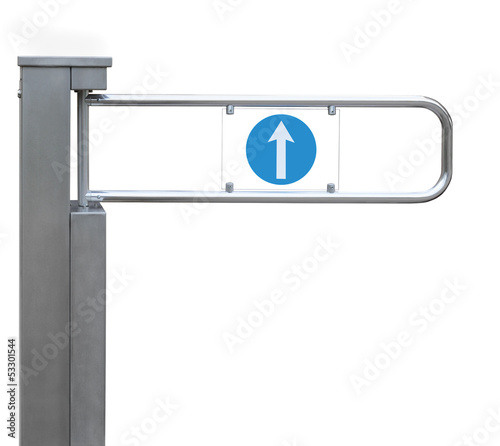 Photo: Entrance tourniquet, detailed turnstile, stainless steel, arrow Entrance tourniquet, detailed turnstile, stainless steel, arrow