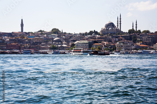 Photo: Golden Horn channel and Istanbul, Golden Horn channel and Istanbul,