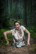 a scary undead zombie girl
