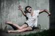 a scary undead zombie girl
