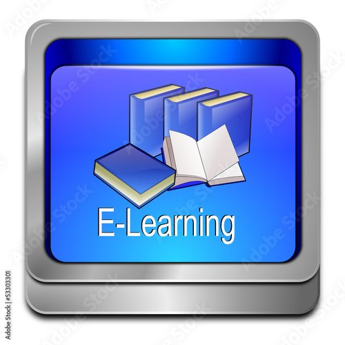 Vector: E-Learning Button E-Learning Button