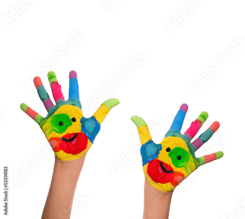Photo: gesicht auf hand gesicht auf hand