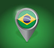 Brazil map application point label symbol
