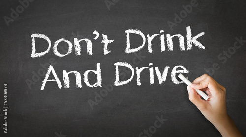 Photo: Don't Drink And Drive Chalk Illustration Don't Drink And Drive Chalk Illustration
