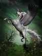 Illustration: Dapple Grey Pegasus Dapple Grey Pegasus