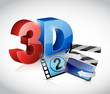 Illustration: 3D movie concept illustration 3D movie concept illustration