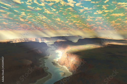 Illustration: Canyon Landscape Canyon Landscape