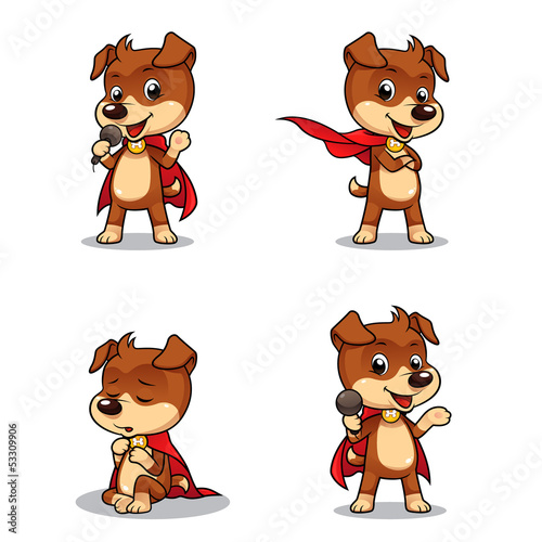 Vector: Superhero Puppy Dog 01. Vector EPS8 file. Superhero Puppy Dog 01. Vector EPS8 file.