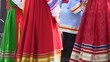Russian folklore performers on stage