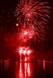 Foto: Colorful firework in a night sky Colorful firework in a night sky