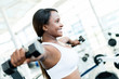 Woman weightlifting
