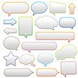 pop-up bubble with shadow on white background