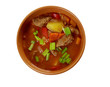 Traditional Bulgarian soup chorba.