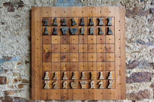 Photo: Chess game - castle Velhartice Chess game - castle Velhartice