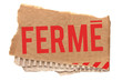 Fermé