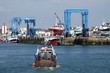 chalutier dans le port du guilvinec,bretagne