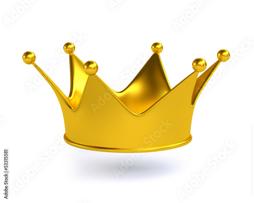 Illustration: 3D Golden Crown 3D Golden Crown