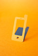 mobile phone paper symbol