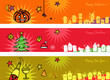 Vecteur : banners for Halloween,Christmas,New Year banners for Halloween,Christmas,New Year