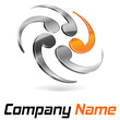 logo 3d branding  for company and business